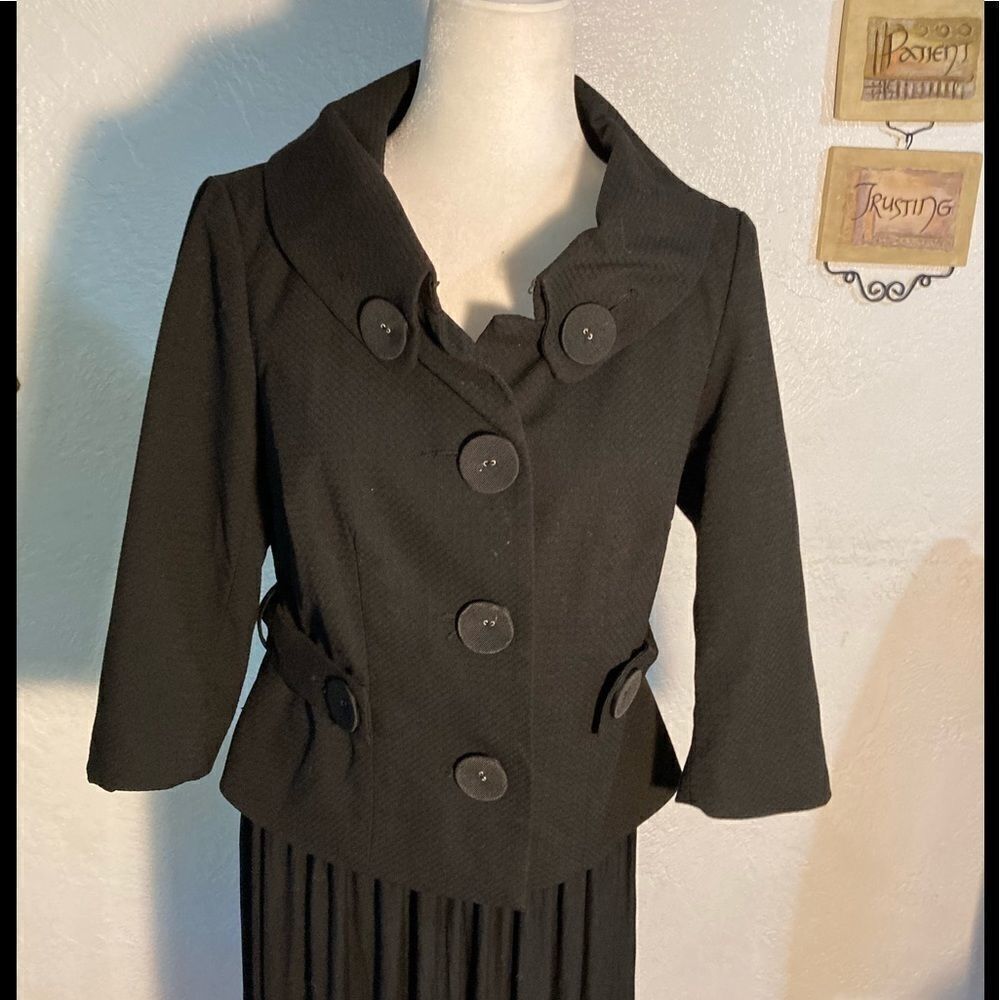 Sunny Leigh Black Blazer Jacket Medium - Picture 3 of 5